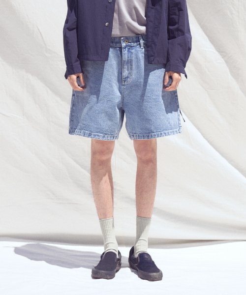 그리너리 크리드(greenerycreed) 티스치 숏 팬츠 연청 / GMP05