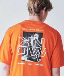 오버핏 드라우너즈 그래픽 티셔츠 오렌지