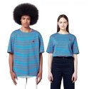 펠스파브룩(FELDSPAR BROOK) 20수 스트라이프 보트넥 티셔츠[BLUE]