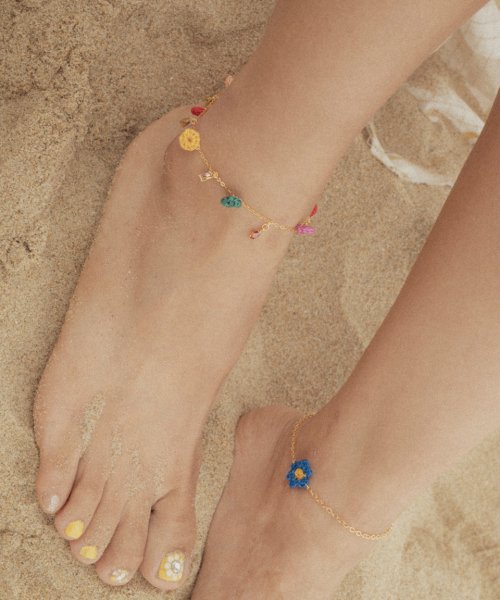 Rainbow gold(925s) chain anklet