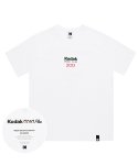 코닥(KODAK) 골드플러스200 베이직 로고 반팔티셔츠 WHITE
