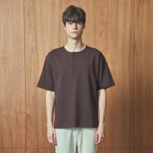 헨리넥 티셔츠 HENLEY NECK TS