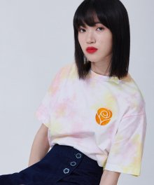 Essential Rose Tie dye T-shirts [RAINBOW]