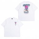 엄브로(UMBRO) 로즈 그래피티 오버핏 반팔 티셔츠 화이트 (U0224CRS69)