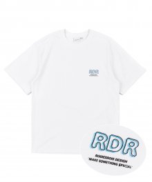 아웃라인 RDR 로고 티셔츠 (화이트)