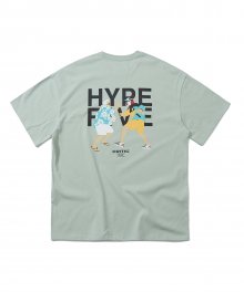 HYPE-FIVE 반팔 티셔츠 Light Mint