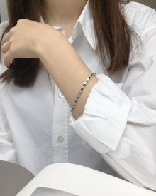Angle chain bracelet - 4mm (실버 925)
