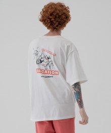 SNOW VACATION TEE-화이트