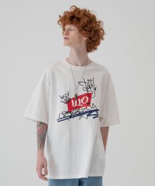 STREET ART TEE-화이트