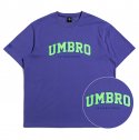 엄브로(UMBRO) ARC 로고 오버핏 반팔 티셔츠 퍼플 (U0224CRS60)