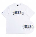 엄브로(UMBRO) ARC 로고 오버핏 반팔 티셔츠 화이트 (U0224CRS60)