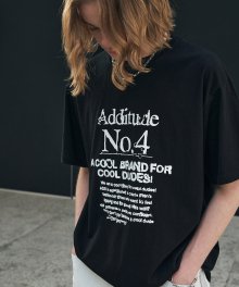 ADDITUDE No.4 TEE BLACK