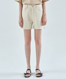 Ruby Wide Cotton Short_Oatmeal