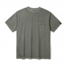 피그먼트 포켓 오버핏 반팔 티셔츠 (Khaki)