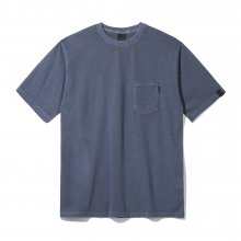 피그먼트 포켓 오버핏 반팔 티셔츠 (Navy)
