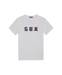 서플로(SURFLO) 남녀공용 SEA White 면 티셔츠