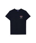서플로(SURFLO) 남녀공용 SWEET HOME Navy 면 티셔츠