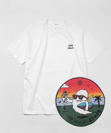 스모키 컬러링 티셔츠 (WHITE)