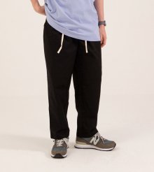 TWO TUCK WIDE CHINO PANTS BLACK