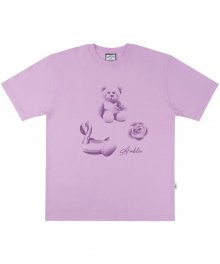 Summer dot 오버핏 반팔티셔츠 AS740(purple)