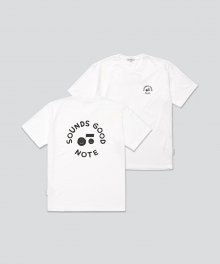 NOTE SOUNDS GOOD BASIC TEE-WHITE