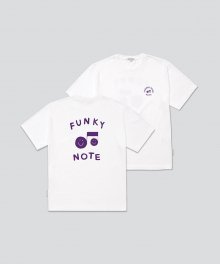 NOTE SOUNDS GOOD FUNKY TEE-WHITE