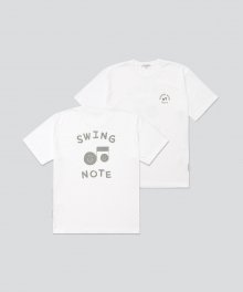 NOTE SOUNDS GOOD SWING TEE-WHITE