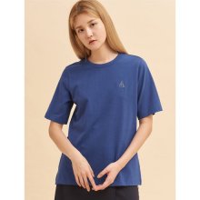 [GREEN BEANPOLE] 블루 빅 로고 자수 반소매 티셔츠 (BF0642N01P)