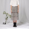 라온(RA_ON) Flower Cancan Midi Skirt (WH)
