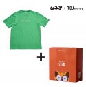 티비제이(TBJ) [TBJ X 너구리 집콕셋뚜 패키지] 유니 너구리 티셔츠 (T202TS011P51)
