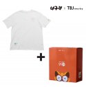티비제이(TBJ) [TBJ X 너구리 집콕셋뚜 패키지] 유니 너구리 포켓 티셔츠 (T202TS010P00)