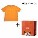 티비제이(TBJ) [TBJ X 너구리 집콕셋뚜 패키지] 유니 너구리 티셔츠 (T202TS011P41)