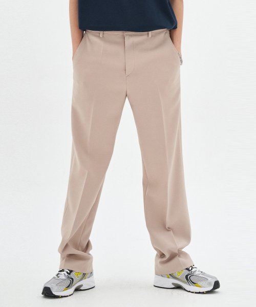 Слаксы semi wide long Beige