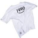 구공페스트(GOOGONGFAST) 1990 :) 프린팅 티셔츠 (화이트-블랙)
