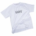 구공페스트(GOOGONGFAST) 오버핏 로고 프린팅 티셔츠 (화이트-블랙)