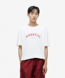 ESSENTIAL COLLEGE TEE - WHITE