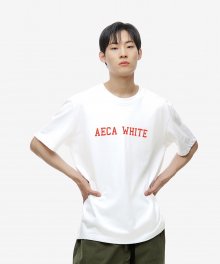 COLORED LOGO TEE - WHITE