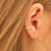 [SILVER] PAVE ROUND EARCUFF