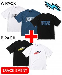 [FCMMxRDVZ]레이싱팀&체커보드 티셔츠 2PACK 기획