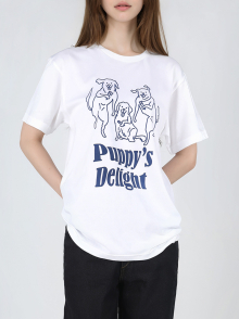 Puppys delight T-shirt white