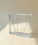 위트홀리데이(WIT-HOLIDAY) 3mm ball chain short necklace - silver925