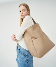 SHOPPER BEIGE [ALL LEATHER]
