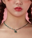 그레이시제이(GRAYISH J) [써지컬스틸] Glass bead necklace