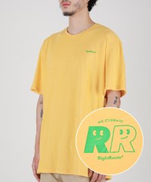 Smile R Printed T-shirt Yellow