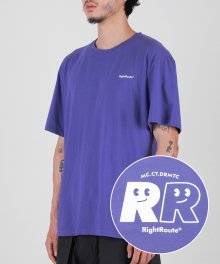 Smile R Printed T-shirt Purple