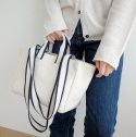 언폴드(UNFOLD) Mini Two-tone Strap Bag (ivory)