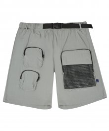 S/T UTILITY POCKET SHORT PANTS - GRAY