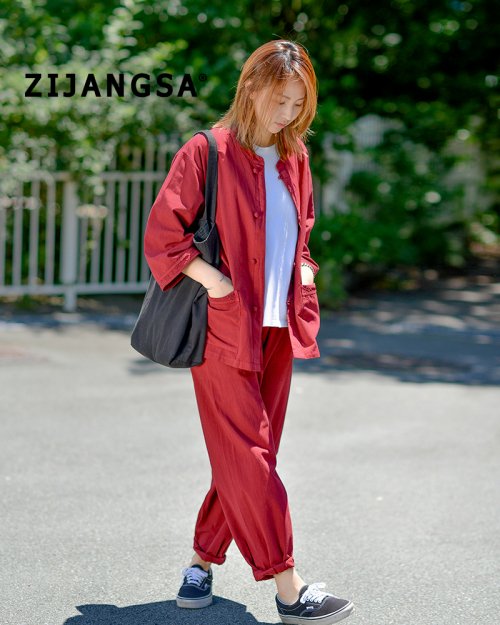 [10047] Расширенный hanbok 7 part overfit spring fall 20s unisex Deep Red