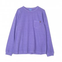Garment Dyed Pocket L/S / Purple