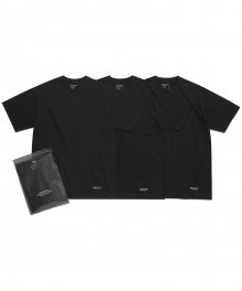 (SS20) 3 TAGLESS T-Shirts Black